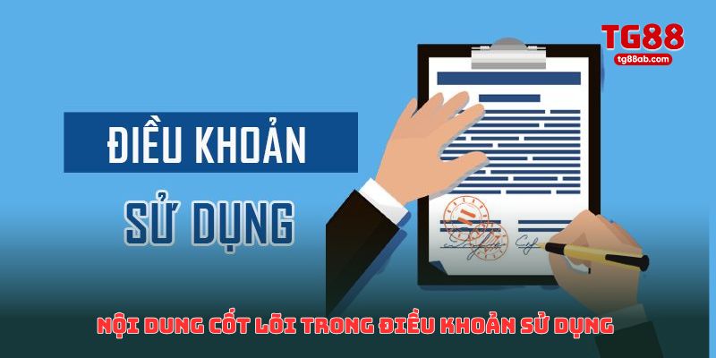 Nội dung cốt lõi trong điều khoản sử dụng dành cho thành viên