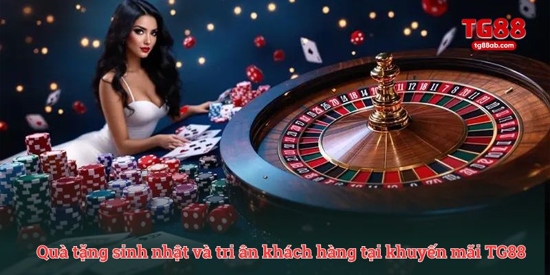 Quà tặng sinh nhật và tri ân khách hàng tại khuyến mãi TG88