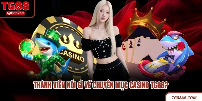 Thành viên nói gì về chuyên mục Casino TG88?